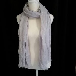 Silver Metallic Scarf